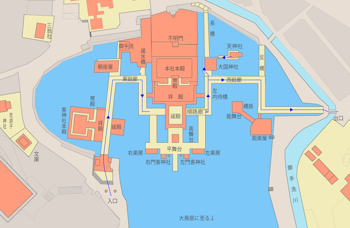 厳島神社 境内地図